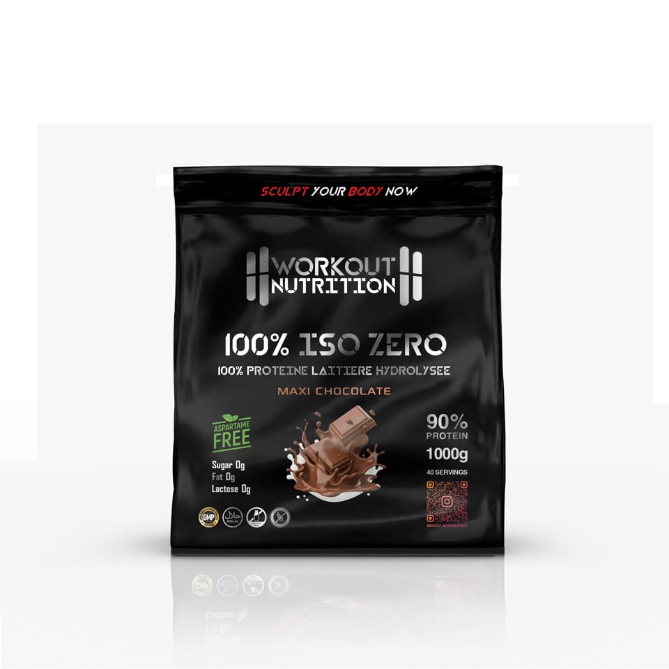 Iso zéro 90% sachet 1kg – WORKOUT NUTRITION