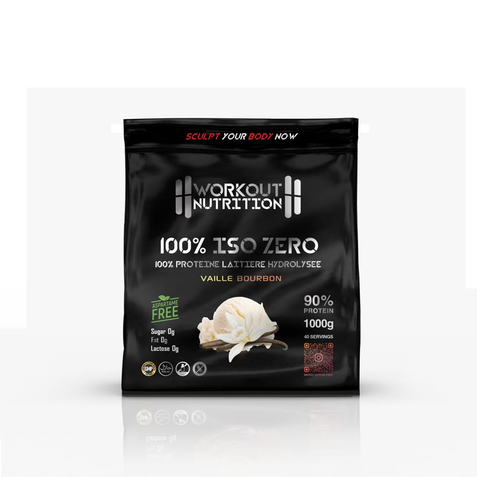 Iso zéro 90% sachet 1kg – WORKOUT NUTRITION